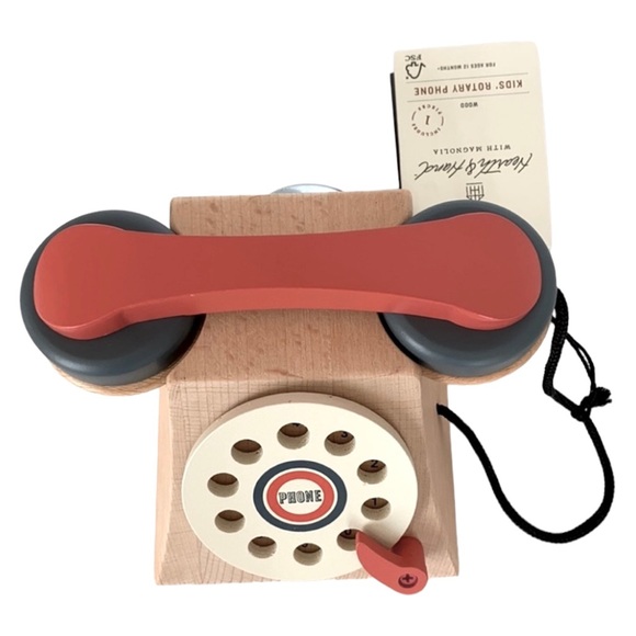Hearth & Hand Wood Toy Rotary Phone - Picture 11 of 11